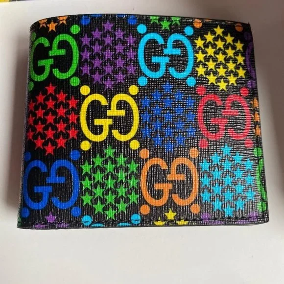 Gucci new Psychedelic GG Supreme Bi-Fold Wallet - Picture 3 of 14